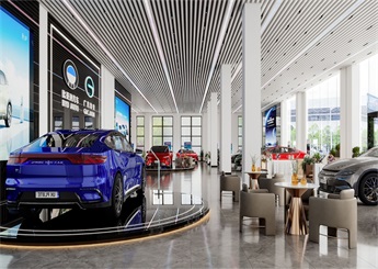 BYD汽车4s店展厅装修设计案例效果图